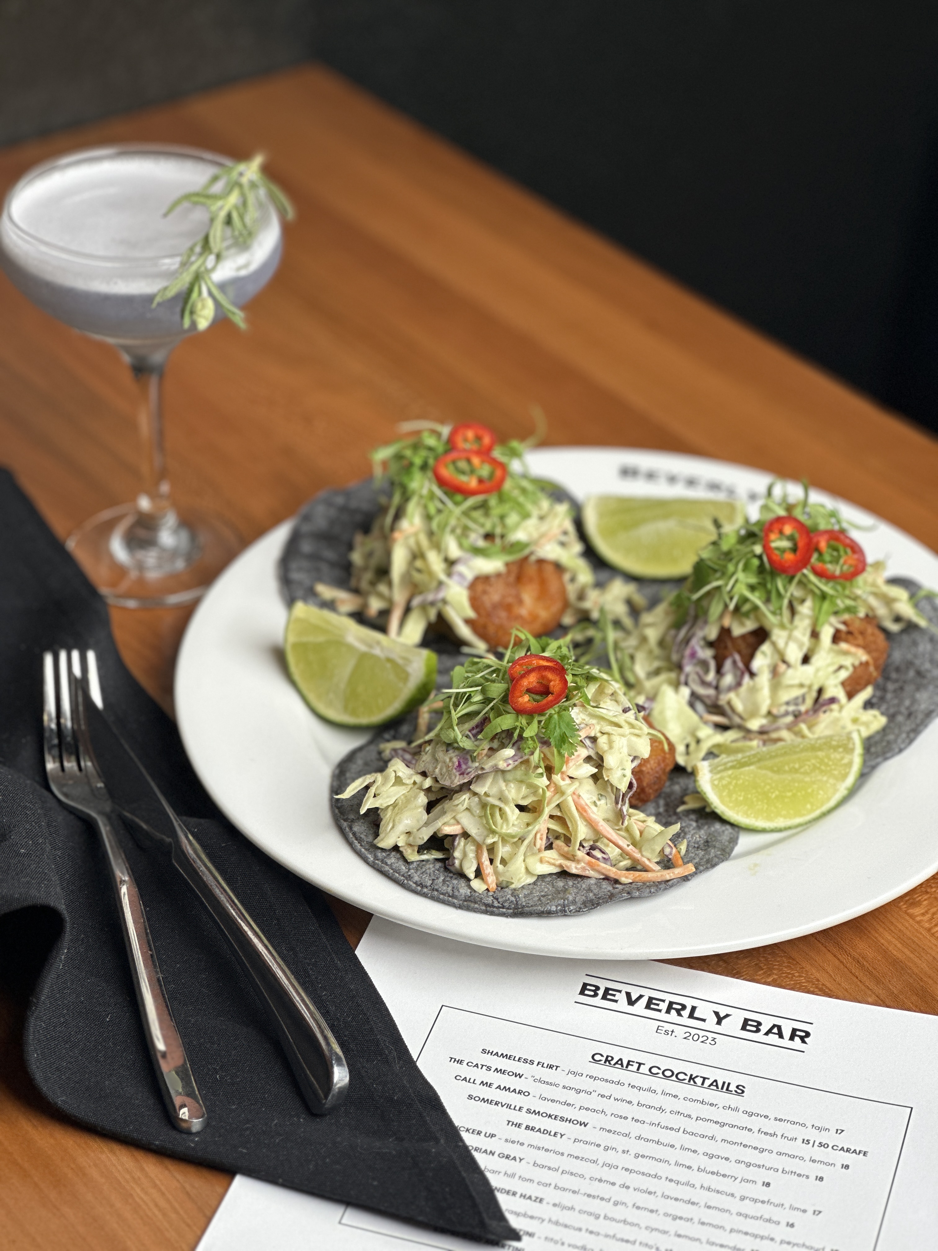 Baja shrimp tacos with a signature margarita — Taco Tuesday